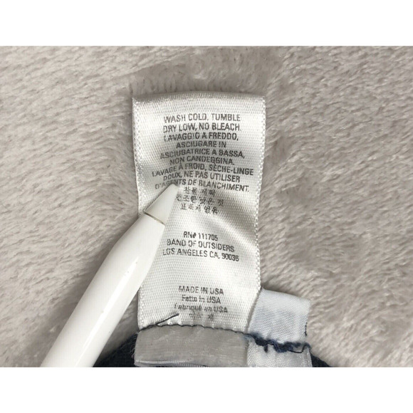 BAND OF OUTSIDERS Pixel‎ Embroidered Chino Pants Sz 34 Blue Button Fly (30x27) - Picture 4 of 11